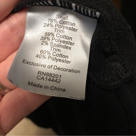 Black Zip Mock Neck - Picture 3 of 6